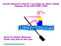 Développement de l'aviron féminin - LA RAME COUDRAYSIENNE. Le dimanche 29 mai 2016 au COUDRAY-MONTCEAUX. Essonne.  09H00